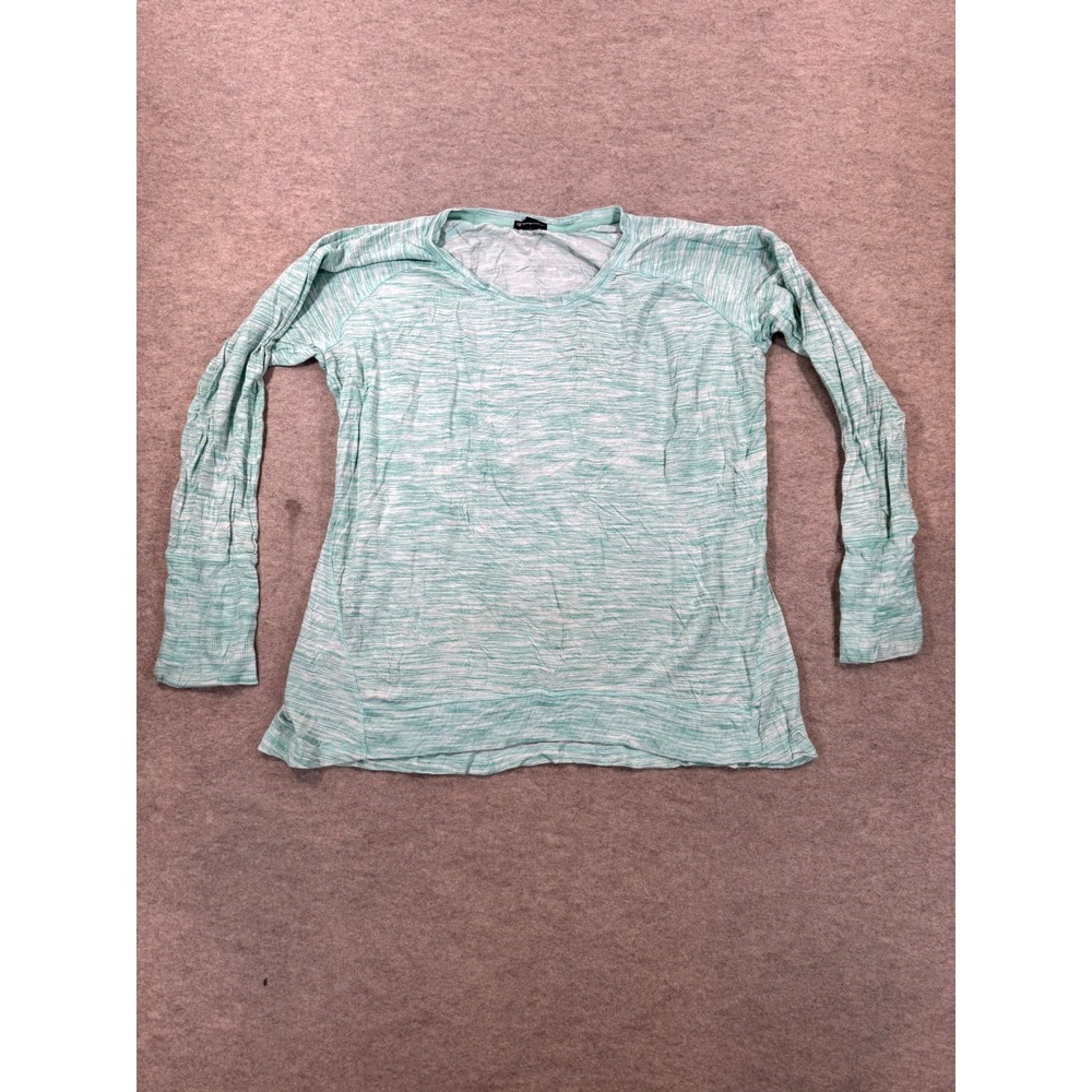 Champion Elite Top Womens 2XL Green Space Dye Athleisure Stretch Raglan Sleeve